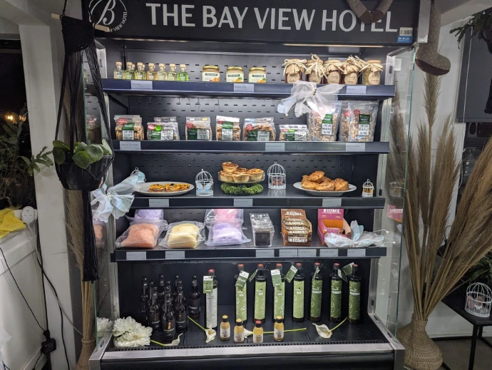 Deli fridge with different treats