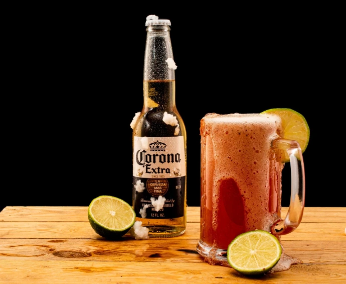 Image of a beer and cocktail
