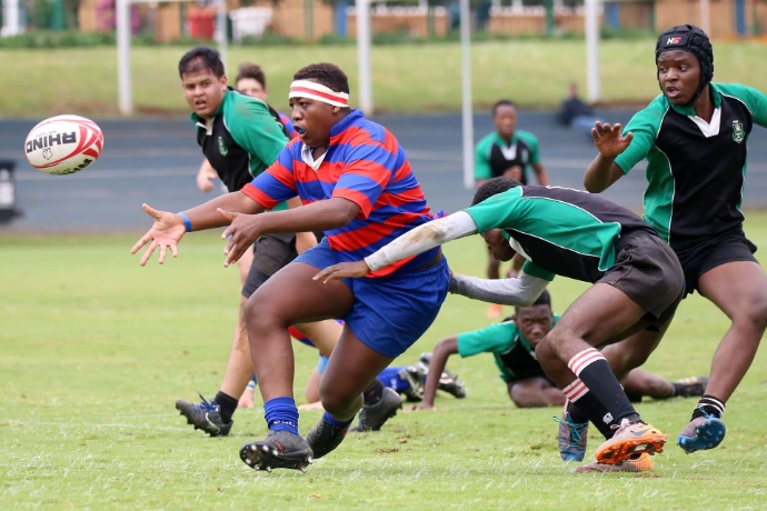 Rugby being played
