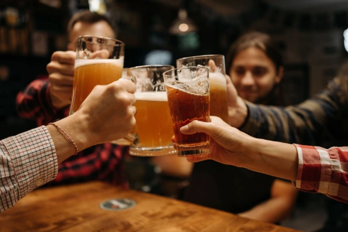Group of people cheering